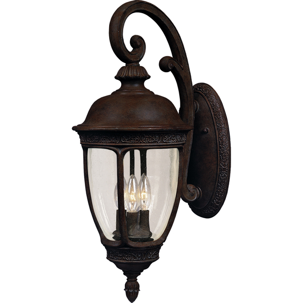 Maxim Knob Hill DC 3-Light 13" Wide Sienna Outdoor Wall Sconce 3466CDSE